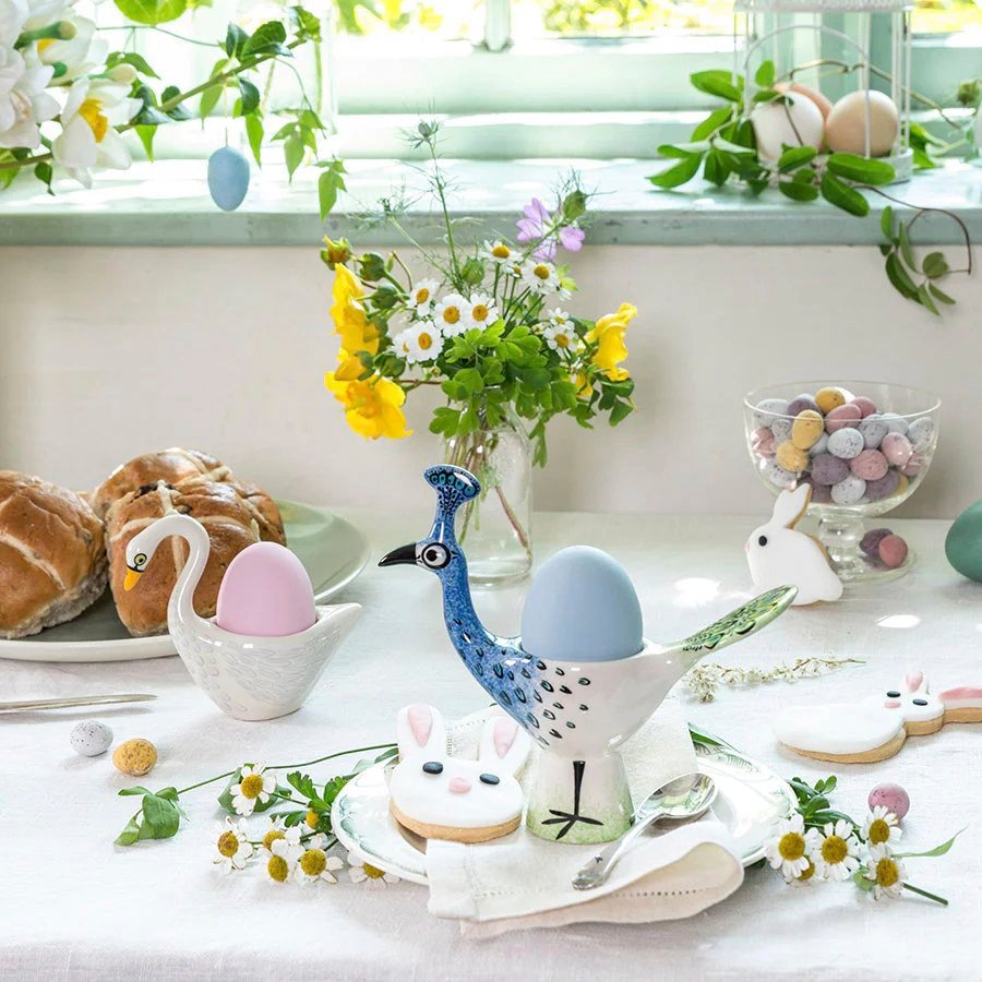 エッグカップ Hannah Turner Egg cups Swan White 白鳥