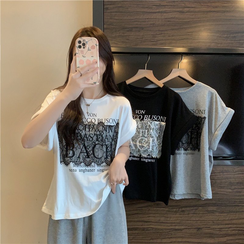 レディース Tシャツ 半袖 ゆったり コットン 綿 夏 きれいめ 通勤 体型カバー 春夏 膝丈 ラウンドネック シャツ ストレッチ