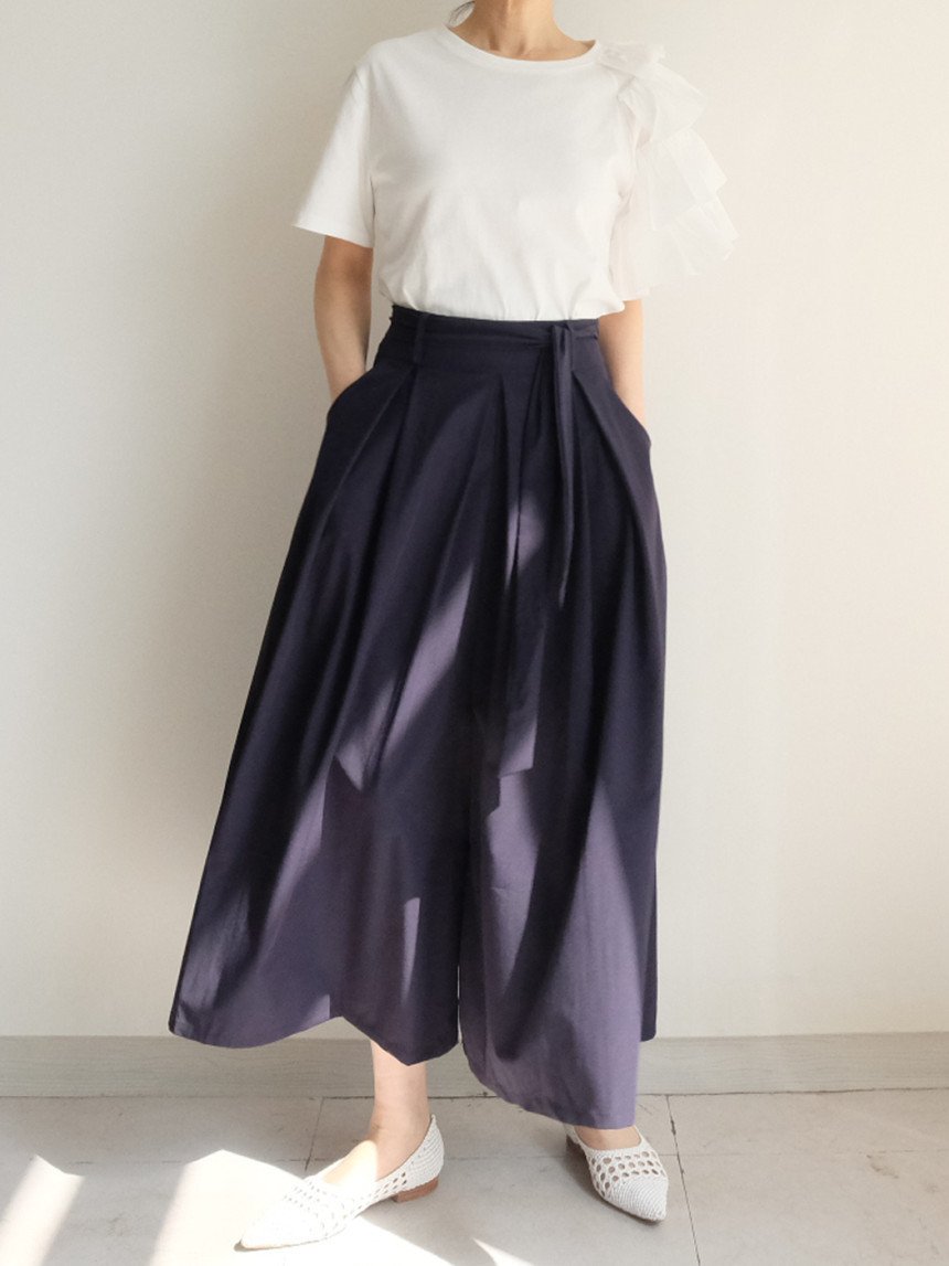 パンツ ワイド 春夏 カジュアル きれいめ 通勤 春 夏 韓国ファッション ロング ワイドパンツ ハイウエスト 都会的