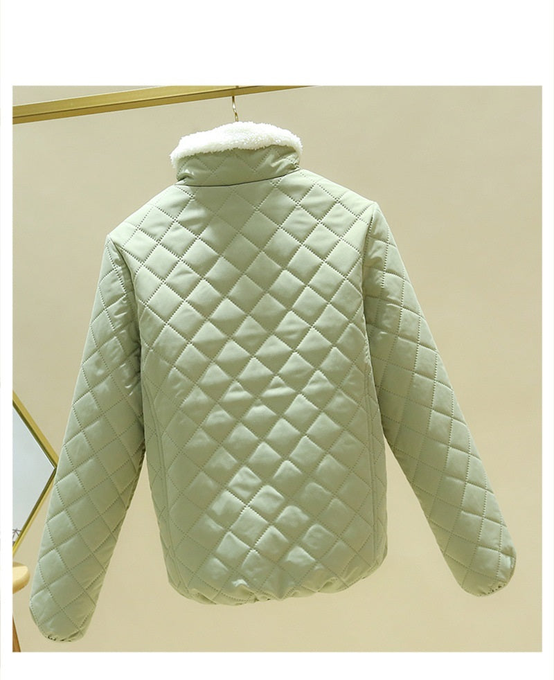 レディース ジャケット アウター 上着 長袖 ハイネック ストレート Iライン ファスナー ポケット 前開き キルティング 大人可愛い きれいめ シンプル おしゃれ こなれ感 個性的 主役級 存在感 都会的 無地 秋 冬 入学式 謝恩会 結婚式 二次会 ロングシーズン ママ 通勤 通学 デート お出かけ パーティー イベント 旅行 重ね着 韓国 オルチャン コーデ 暖かい 防寒 普段使い 着回し トレンド インスタ映え 2XL 3XL 大きいサイズ ピンク 水色 ブルー