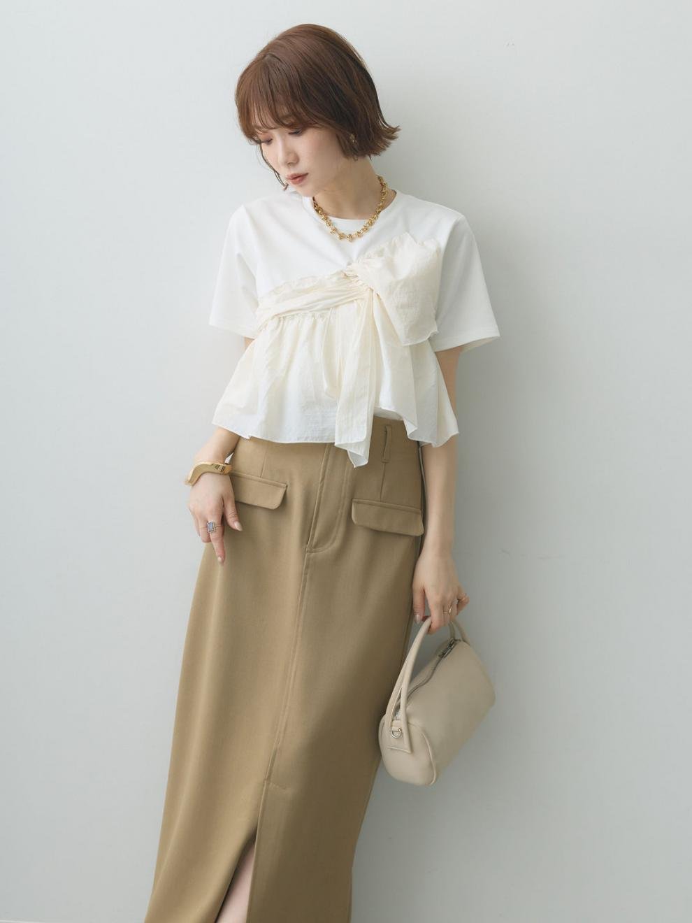 レディース トップス Tシャツ 半袖 無地 コットン 綿 春夏 春 白 夏 シンプル 上品 シャツ 襟付き