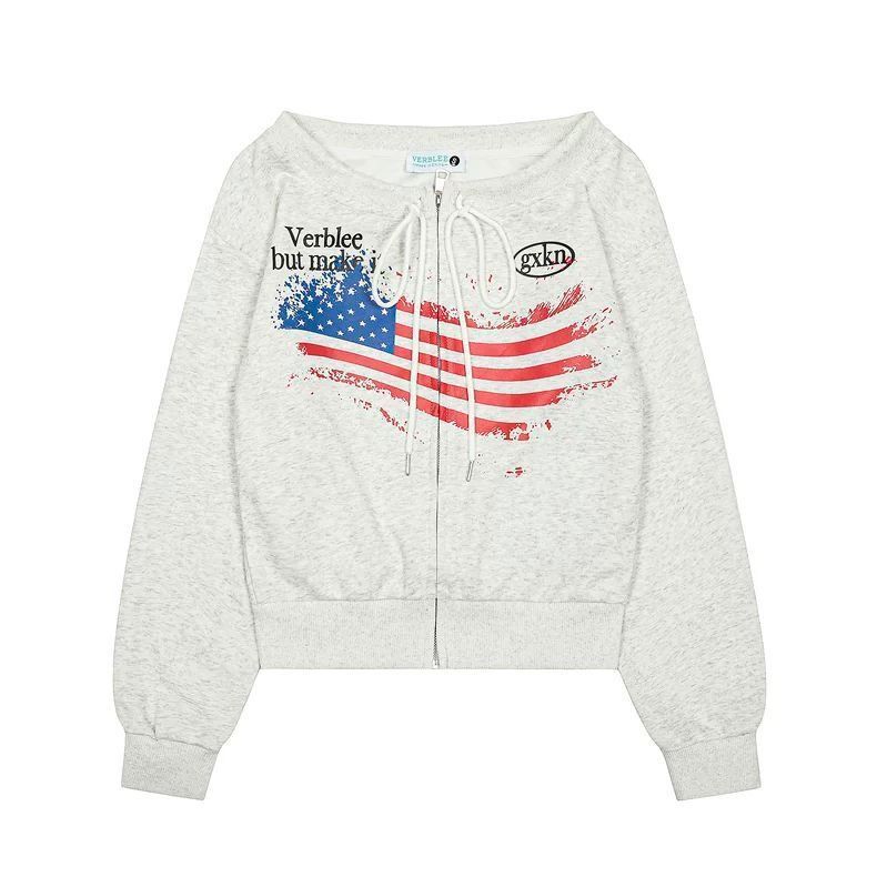 レディース トップス パーカー 前開き 長袖 オフショルダー ストリート ファスナー アメカジ かわいい カジュアル おしゃれ こなれ感 キュート 抜け感 アメリカン ナチュラル ロゴ 春 秋 ママ 学生 学校 通学 デート お出かけ イベント 旅行 女子会 休日 ショッピング お花見 ライブ フェス カフェ 普段使い 着回し M L XL オフホワイト ベーシックカラー