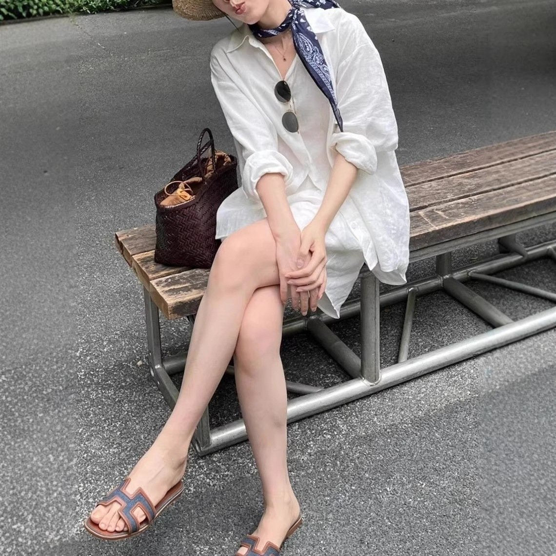 レディース シャツ パンツ 長袖 無地 ゆったり コットン 綿 リネン 春夏 きれいめ 通勤 体型カバー 前開き 春 ショート 夏 ショートパンツ シンプル 切り替えデザイン 襟付き 麻 レギュラー ボタン