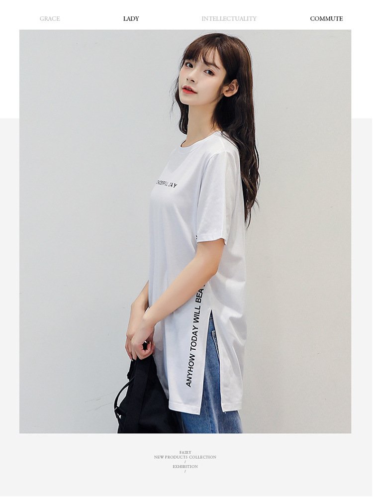 レディース Tシャツ 半袖 プリント ゆったり 春夏 カジュアル 春 夏 ラウンドネック シャツ ミディアム
