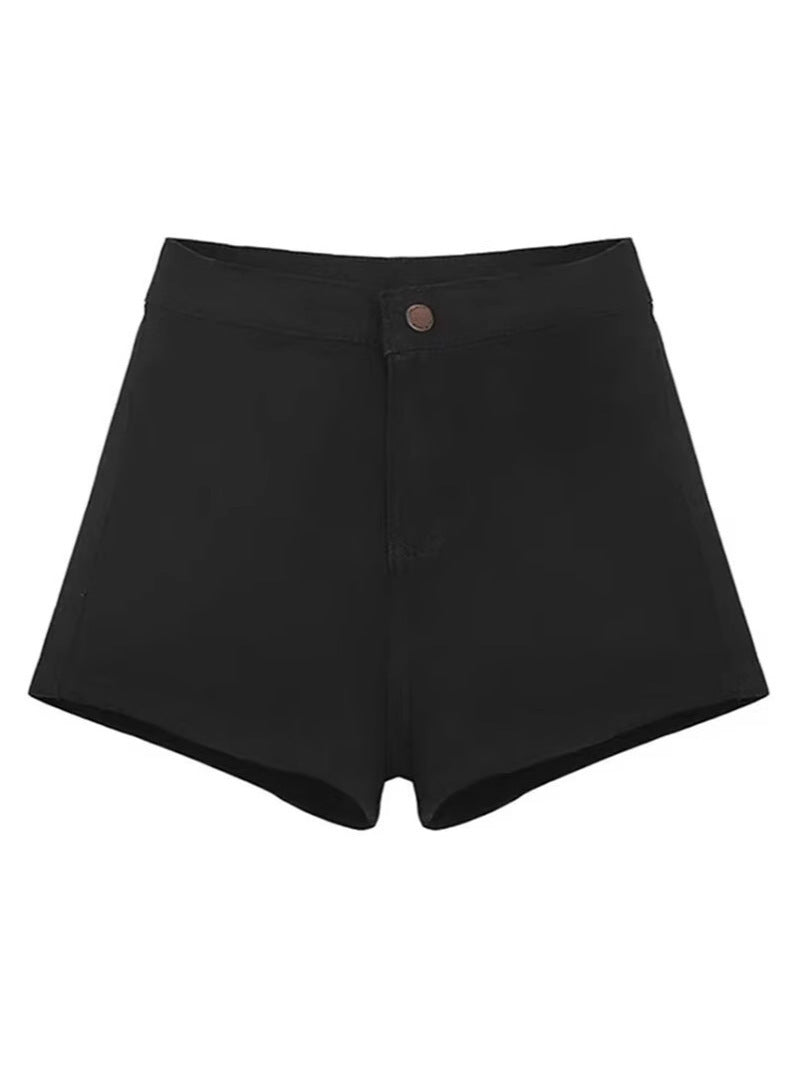 レディース パンツ ボトムス ショートパンツ デニムパンツ タイト ポケット ハイウエスト ボタン 伸縮性 かわいい シンプル カジュアル おしゃれ かっこいい スポーティー ガーリー クール 存在感 ベーシック 無地 春 夏 ロングシーズン 通勤 学生 デート お出かけ お泊まり アウトドア キャンプ リゾート 旅行 ビーチ 公園 女子会 休日 バカンス ショッピング ライブ カフェ 普段使い 着回し モテ トレンド 定番 XS S M L XL 2XL 小さいサイズ 大きいサイズ 黒 ベーシックカラー