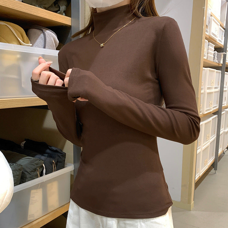 レディース トップス カットソー インナー ミディアム 長袖 ハイネック タイト スリム 細身 スマート きれいめ シンプル カジュアル 上品 おしゃれ こなれ感 エレガント ベーシック 無地 春 秋 冬 ロングシーズン 母の日 授業参観 ママ OL 通勤 学生 学校 通学 デート お出かけ アウトドア イベント 旅行 公園 女子会 休日 ホテル ショッピング ライブ お花見 合コン コンパ カフェ 重ね着 普段使い 着回し レイヤード 定番 S M L XL ホワイト ブラック ブラウン グレー