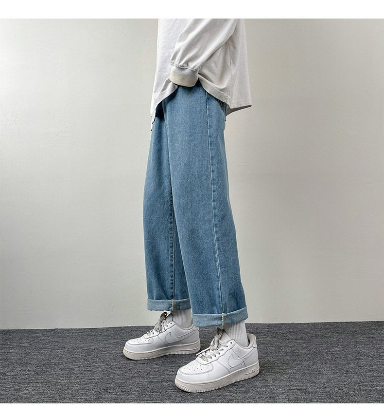 パンツ ゆったり ワイド カジュアル アメリカン ブラック ストレート ワイドパンツ ストリート
