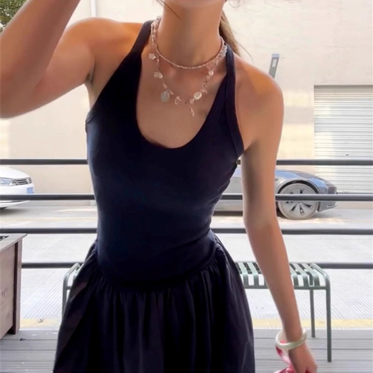 ワンピース ロングワンピース ノースリーブワンピース ホルダーネック ハイウエスト Aラインスカート かわいい 可愛い 大人可愛い きれいめ シンプル レトロ おしゃれ かっこいい カジュアル こなれ感 個性的 魅力的 主役級 存在感 抜け感 春 夏 ベーシック ナチュラル エレガント フェミニン 無地 女性用 レディース ママ OL 通勤 学生 通学 デート お出かけ ランチ 旅行 休日 カフェ ディナー ショッピング コンパ 普段使い デイリー 着回し 重ね着 脚長 S M L XL トレンド モテ
