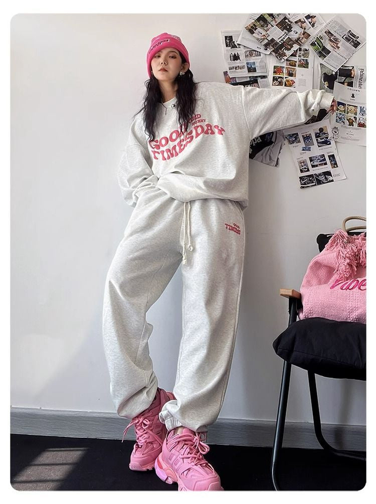 レディース トップス パンツ ボトムス ルームウェア スウェット 部屋着 長袖 シンプル カジュアル 上品 おしゃれ かっこいい こなれ感 ラフ ボーイッシュ スポーティー ルーズ クール 無地 春 秋 冬 ママ ジム 休日 お家時間 コーデ 楽ちん 普段使い 着回し 定番 M L XL 2XL グレー かっこいい こなれ感 ラフ スポーティー ルーズ 個性的 クール 抜け感 ラブリー キュート 学生風 ナチュラル 春 夏 秋 冬 オールシーズン 男女兼用 ママ 学生 ガーデン ショッピング 韓国