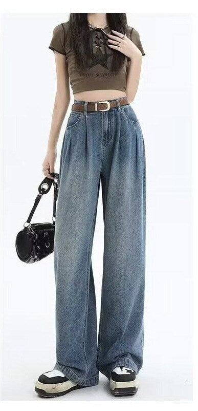 レディース パンツ ボトムス デニム Gパン ストレートパンツ ロングパンツ デニムパンツ ロング ストリート ポケット ハイウエスト アメカジ タック ブルーデニム かわいい 大人可愛い きれいめ シンプル カジュアル 上品 おしゃれ こなれ感 ボーイッシュ メンズライク 抜け感 ベーシック アメリカン 無地 春 夏 秋 学生 学校 通学 お出かけ 休日 高原 ガーデン ショッピング カフェ 脚長 普段使い 着回し 定番 XS S M L XL 2XL 小さいサイズ 大きいサイズ ゆったり ブルー