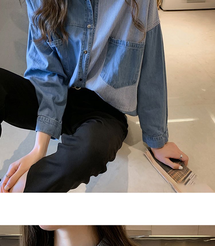 レディース シャツ 長袖 ゆったり デニム 春 秋冬 カジュアル きれいめ 通勤 大きいサイズ 韓国風 春夏 前開き 秋 冬 都会的 アウター レギュラー