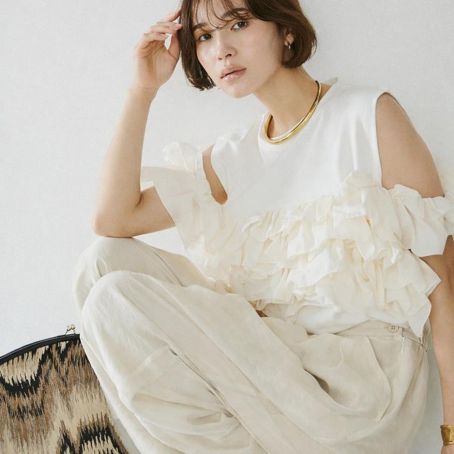 レディース トップス Tシャツ ノースリーブ 無地 コットン 綿 春夏 袖なし 春 夏 シンプル 刺繍 シャツ 切り替えデザイン