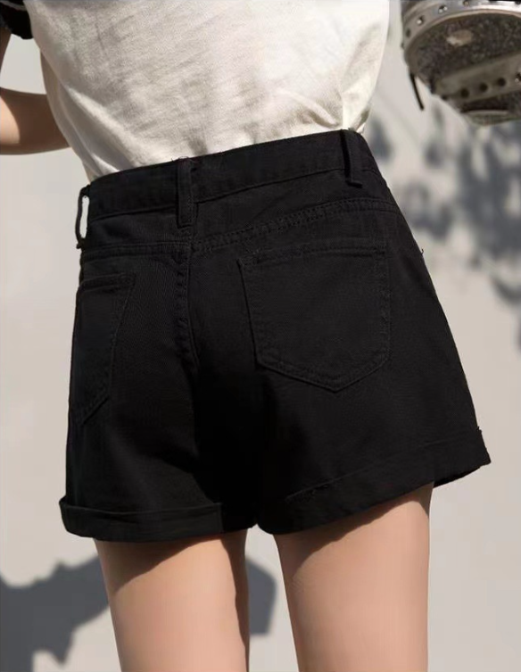 レディース パンツ デニム ショートパンツ デニムパンツ ショート Aライン ポケット ハイウエスト ブルーデニム かわいい シンプル カジュアル おしゃれ スポーティー ガーリー カレッジ風 学生風 アクティブ 無地 春 夏 学生 学校 通学 デート お出かけ アウトドア キャンプ イベント リゾート 旅行 海 プール ビーチ 公園 休日 バカンス ショッピング 脚長 普段使い 着回し ロールアップ モテ 流行 定番 S M L XL 2XL 3XL 大きいサイズ 白 黒 ブルー ライトブルー