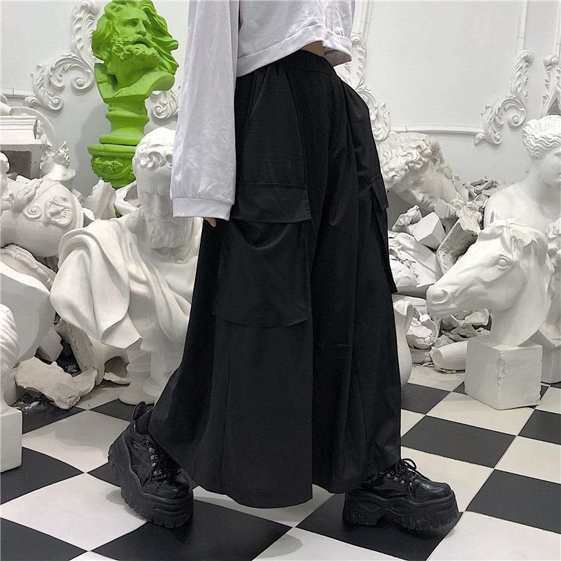 レディース パンツ スカート ゆったり ワイド デニム 春夏 きれいめ 通勤 大きいサイズ 春 夏 黒 ロング ワイドパンツ ポケット ハイウエスト タイ 都会的 ポリエステル