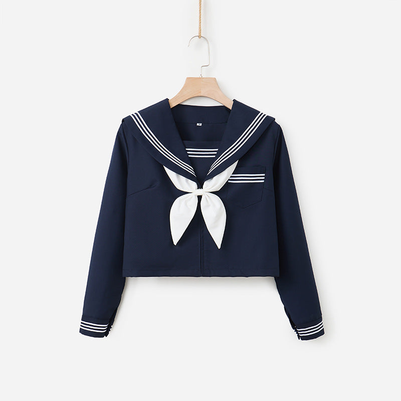 レディース スカート 長袖 ミニ 海 スーツ フェミニン 制服 ポリエステル