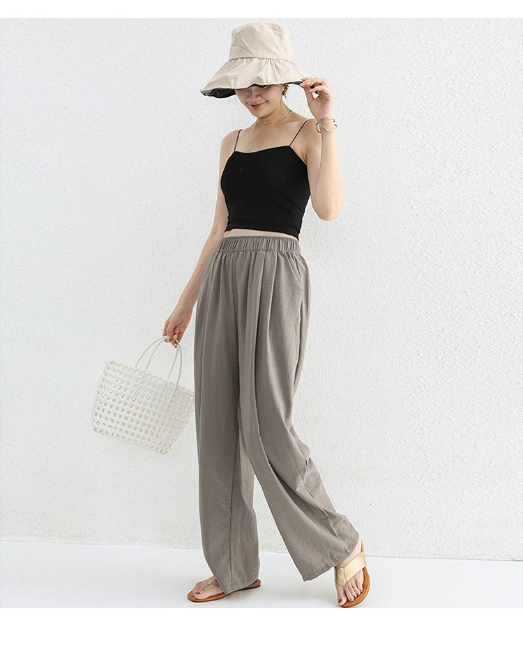 レディース パンツ ゆったり 春夏 カジュアル 春 夏 ポリエステル