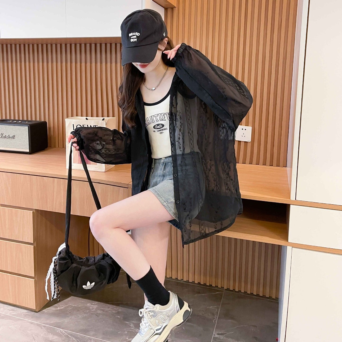 ジャケット 長袖 ゆったり 春夏 カジュアル 大きいサイズ 春 夏 ミモレ フード ポリエステル