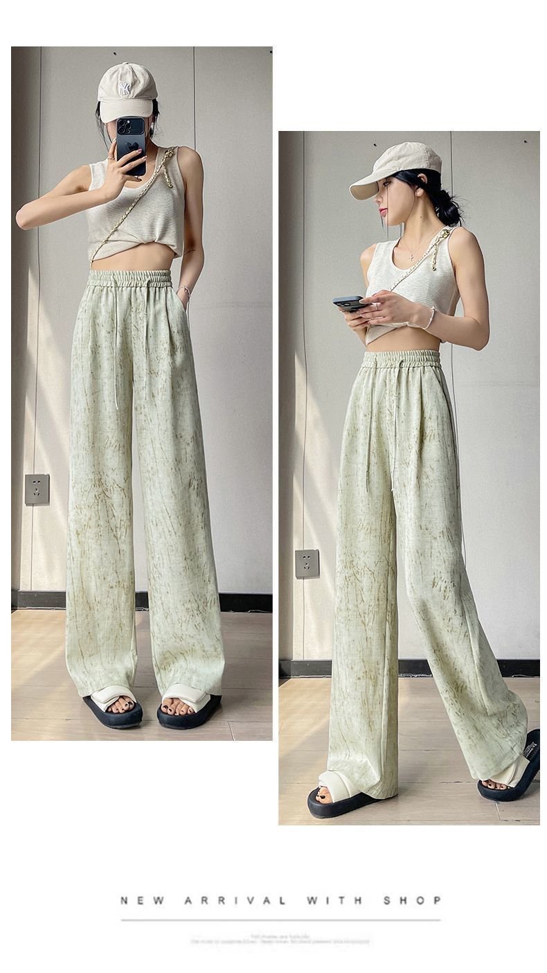 レディース スカート ゆったり ワイド コットン 綿 麻 春夏 カジュアル 春 夏 9分丈 薄手 ハイウエスト レギンス ポリエステル 着痩せ