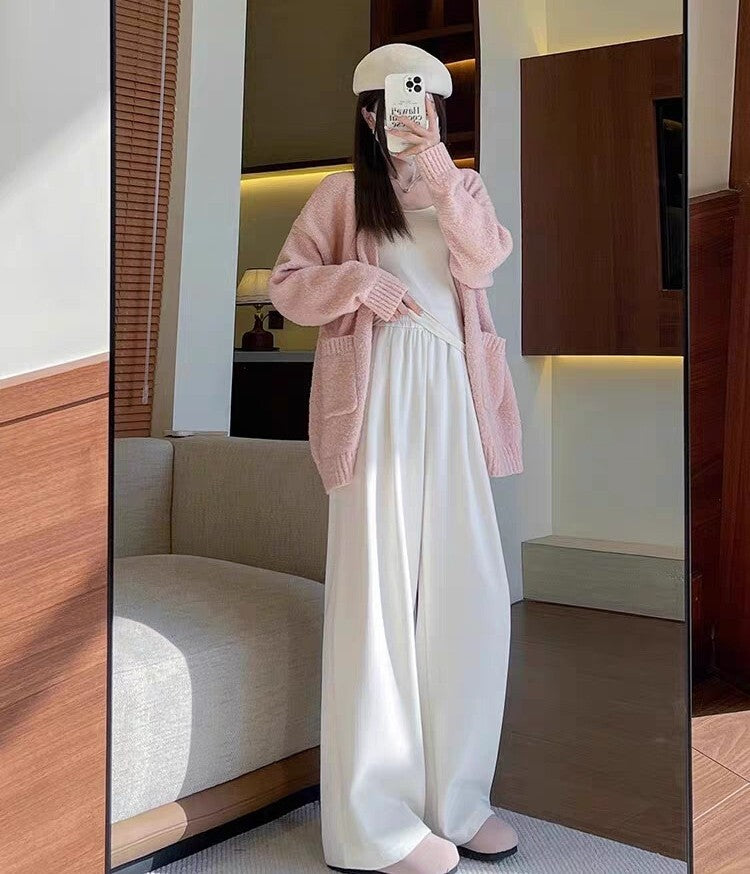 レディース パンツ ボトムス ロングパンツ ワイドパンツ ロング ポケット ハイウエスト アメカジ かわいい 大人可愛い きれいめ シンプル カジュアル 上品 おしゃれ こなれ感 抜け感 ベーシック 無地 春 秋 学生 学校 通学 お出かけ お泊まり 休日 高原 ガーデン ショッピング コンパ 脚長 普段使い 着回し 定番 S M L XL ゆったり 黒 ブラック 茶色 ブラウン ダークグレー オフホワイト ベーシックカラー
