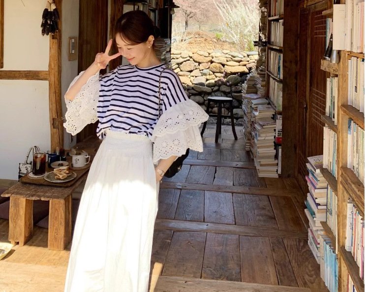 レディース トップス Tシャツ 半袖 ゆったり 春夏 カジュアル 体型カバー 春 夏 ホワイト ラウンドネック レース シャツ レギュラー