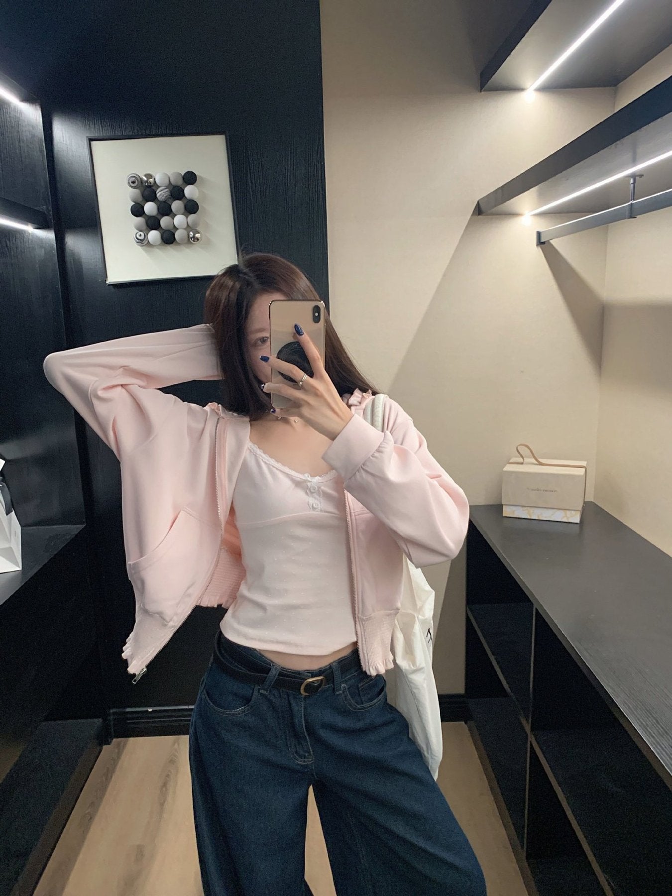 レディース トップス パーカー 長袖 無地 ゆったり 春夏 きれいめ 体型カバー 春 ショート 夏 シンプル 上品 フリル ラフ ピンク フード