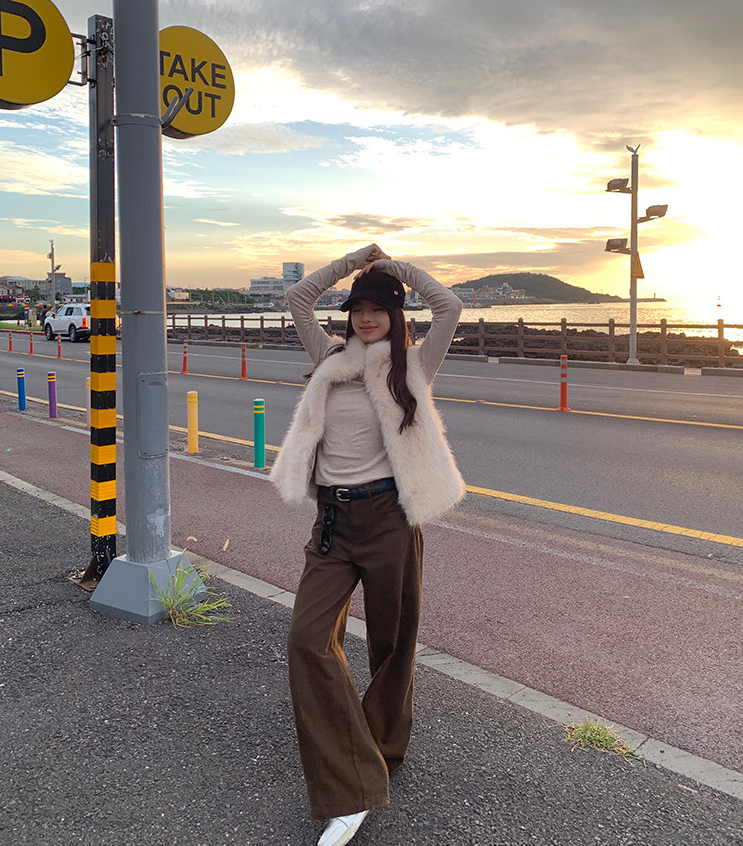レディース ベスト スタンドカラーフェイクファーベスト ふわふわ 華やか 大人カジュアル ポケット 袖なし ノースリーブ スタンドカラー 前開き かわいい 大人可愛い カジュアル おしゃれ かっこいい こなれ感 ラフ ガーリー 主役級 存在感 抜け感 キュート ナチュラル 無地 秋 冬 デート お出かけ 女子会 休日 ショッピング カフェ 重ね着 体型カバー 普段使い 着回し レイヤード インスタ映え スタイリッシュ スタイルアップ S M L アプリコット