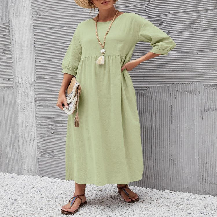 レディース ワンピース ロング 丈長 かわいい 大人可愛い きれいめ シンプル カジュアル 上品 おしゃれ かっこいい ラフ 主役級 存在感 ヴィンテージ ラブリー キュート 無地 春 秋 誕生日 母の日 ママ デート お出かけ お泊まり パーティー イベント リゾート 旅行 公園 女子会 休日 ホテル ガーデン ショッピング コンサート ライブ お花見 合コン コンパ カフェ 婚活 フェス 楽ちん 普段使い 着回し モテ 清楚 トレンド 流行 定番 S M L XL 2XL ホワイト 黒 ブラウン