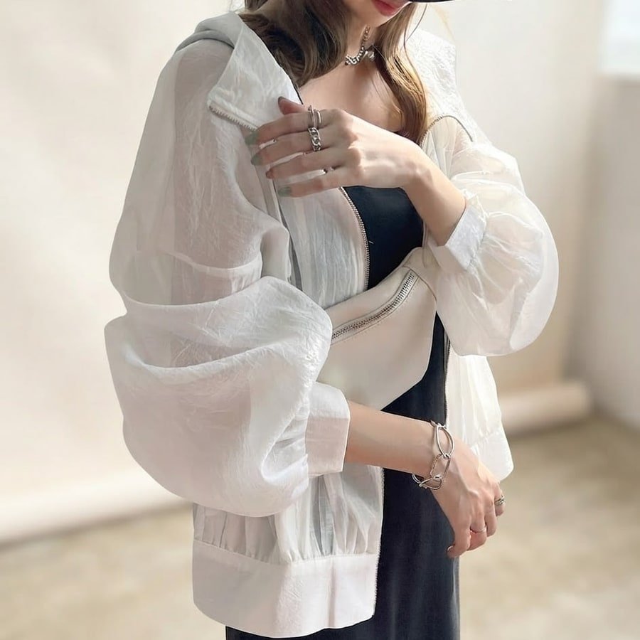 レディース シャツ 長袖 ゆったり 春夏 前開き 春 夏 薄手 ストレッチ UVカット