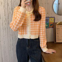 レディース トップス ニット 長袖 ボーダー ストライプ チェック柄 ゆったり 春 体型カバー 春夏 ラウンドネック セーター プルオーバー タイ ポリエステル
