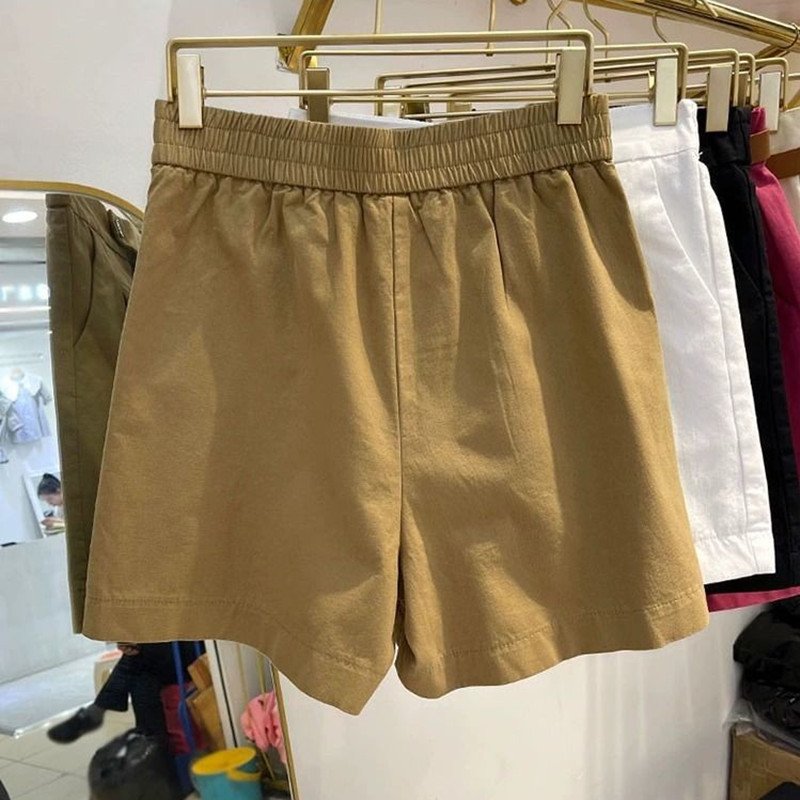 レディース パンツ ゆったり ワイド コットン 綿 夏 きれいめ 通勤 大きいサイズ ショート ショートパンツ 上品 薄手 切り替えデザイン