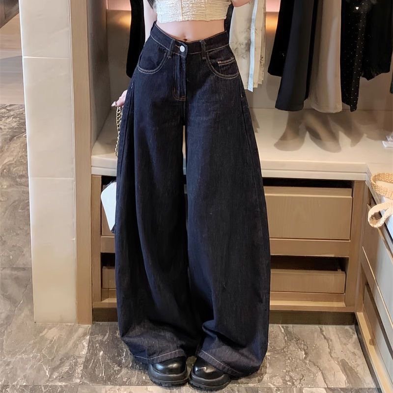 レディース パンツ ゆったり ワイド コットン 綿 春 秋冬 カジュアル 秋 冬 ロング ストレート ロングパンツ
