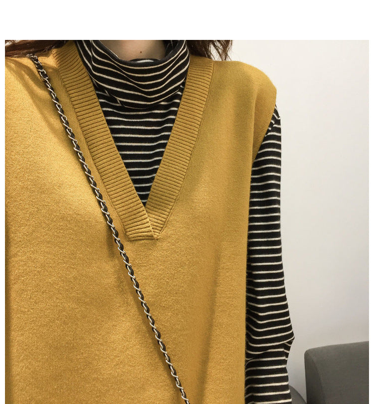 レディース ワンピース ニット ニットワンピ 膝下 ロング ミドル丈 袖なし ノースリーブ Vネック ストレート Iライン 薄手 大人可愛い シンプル カジュアル おしゃれ こなれ感 個性的 主役級 存在感 抜け感 都会的 無地 春 秋 冬 ロングシーズン ママ 通勤 通学 デート お出かけ 旅行 重ね着 韓国 オルチャン 楽ちん 体型カバー 普段使い 着回し レイヤード 流行 インスタ映え ゆったり ゆる フリーサイズ 黄色 イエロー