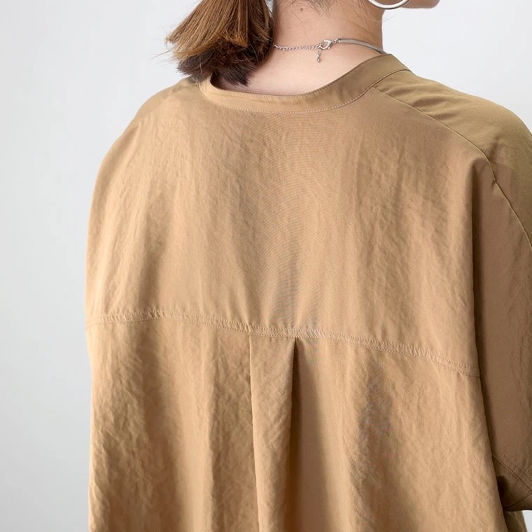 シャツ ボーダー ストライプ 無地 ゆったり 春夏 体型カバー 夏服 前開き Vネック 春 夏 シンプル 韓国ファッション カバーオール