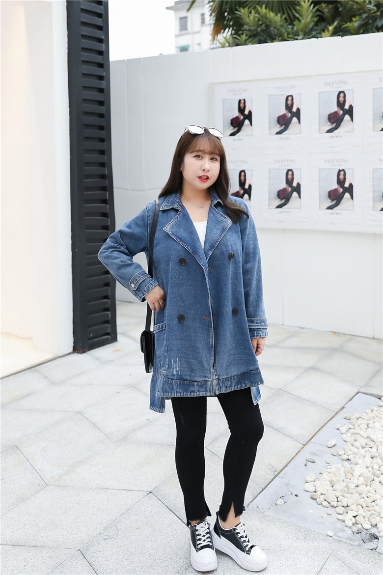 レディース ジャケット 長袖 無地 ゆったり デニム 春 秋 カジュアル きれいめ 通勤 体型カバー 大きいサイズ Vネック シンプル デニムジャケット