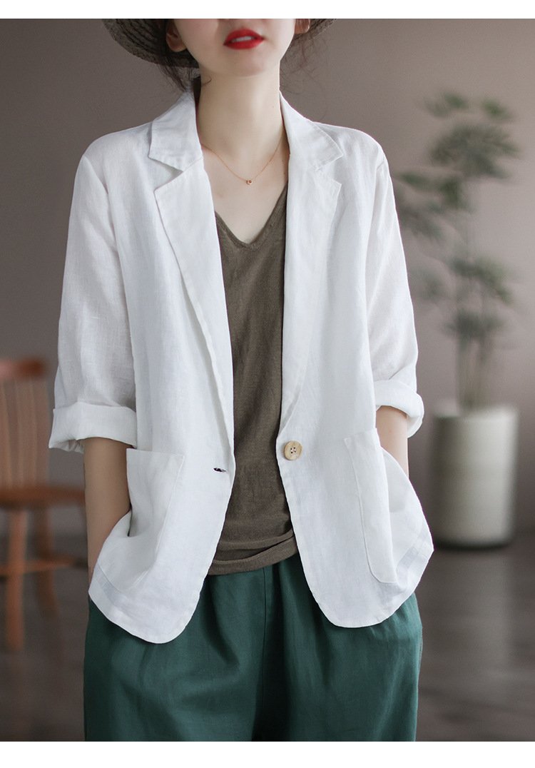 コート ゆったり コットン 綿 麻 春夏 カジュアル 春 ショート 夏 切り替えデザイン レギュラー ポリエステル