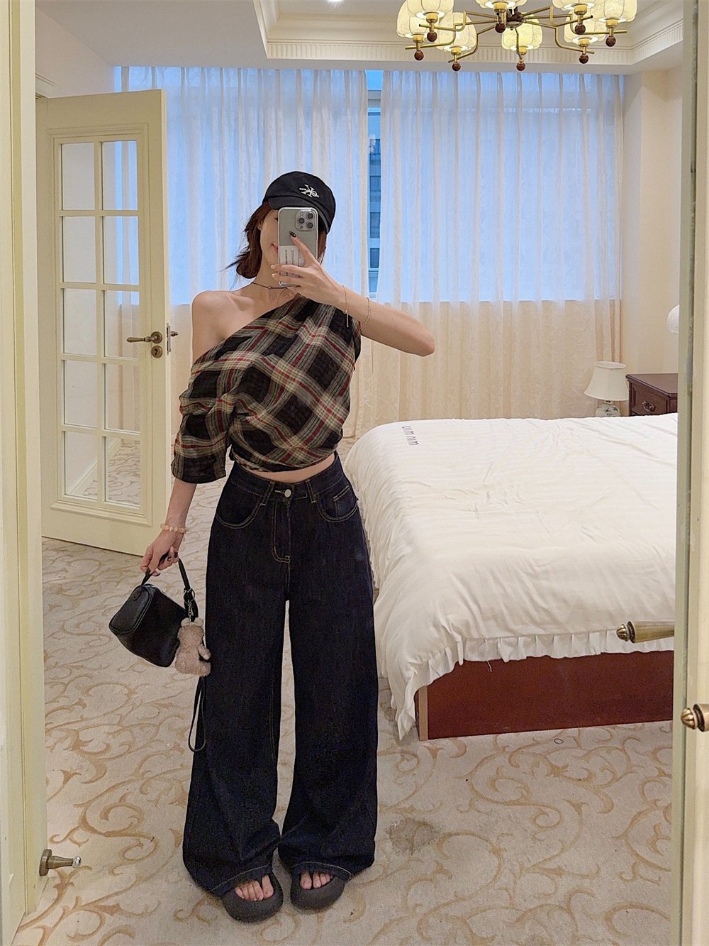 トップス Tシャツ 半袖 ボーダー ストライプ チェック柄 春夏 きれいめ 春 夏 上品 シャツ ストレッチ