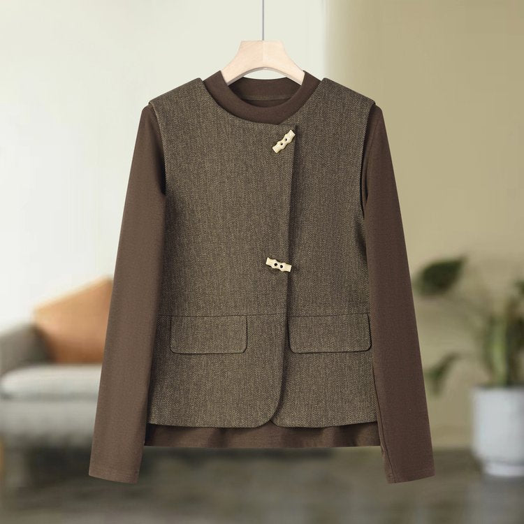 レディース ベスト コート ノースリーブ 春夏 袖なし 春 夏 秋 ママ セットアップ ストレッチ 上着 春服