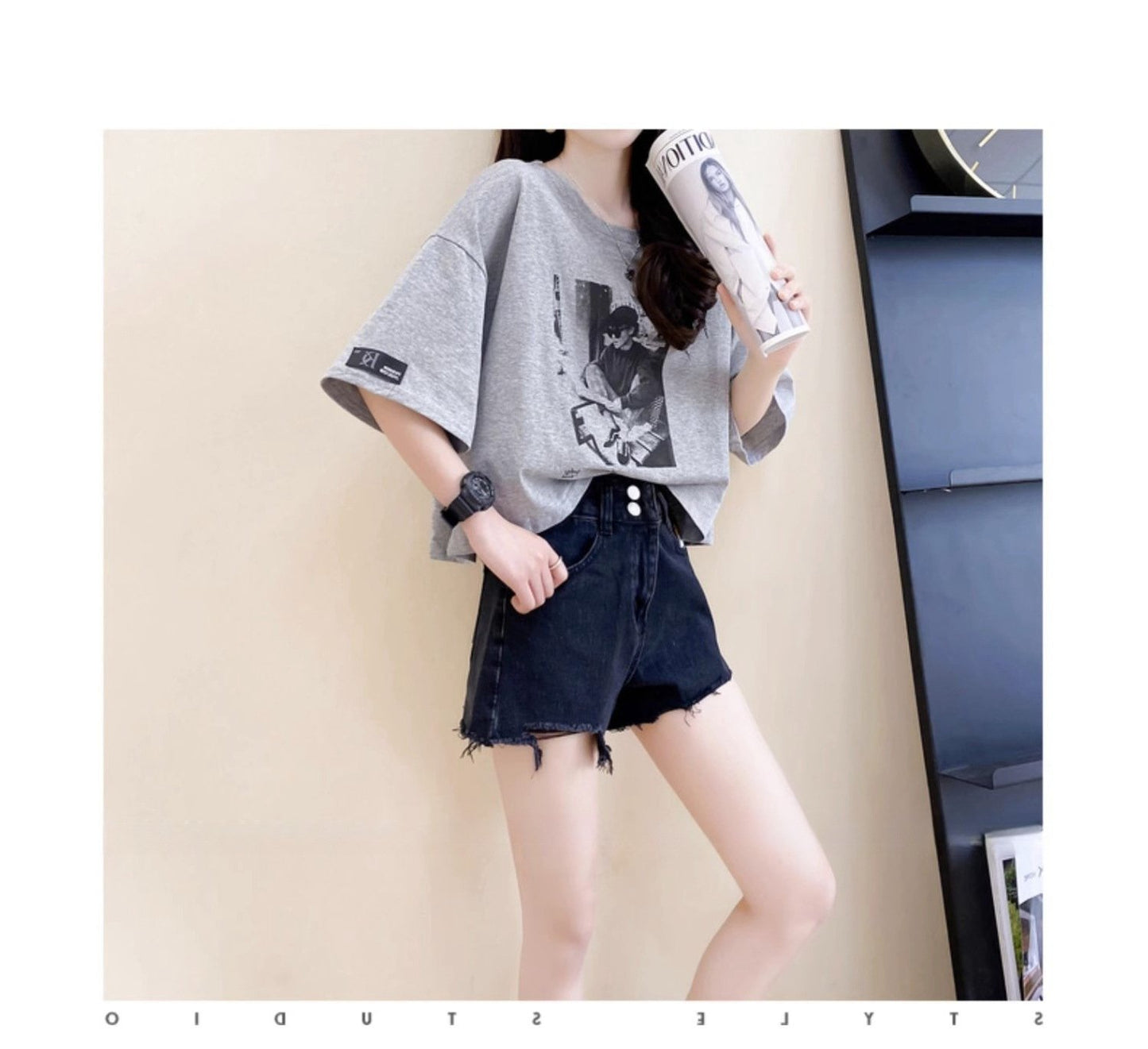 トップス Tシャツ 半袖 ゆったり コットン 綿 春夏 カジュアル 春 ショート 夏 ラウンドネック シャツ レギュラー
