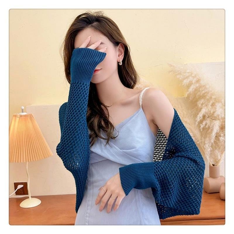 ニット カーディガン 長袖 無地 春夏 きれいめ 通勤 春 夏 シンプル 上品 ストレッチ レギュラー ポリエステル