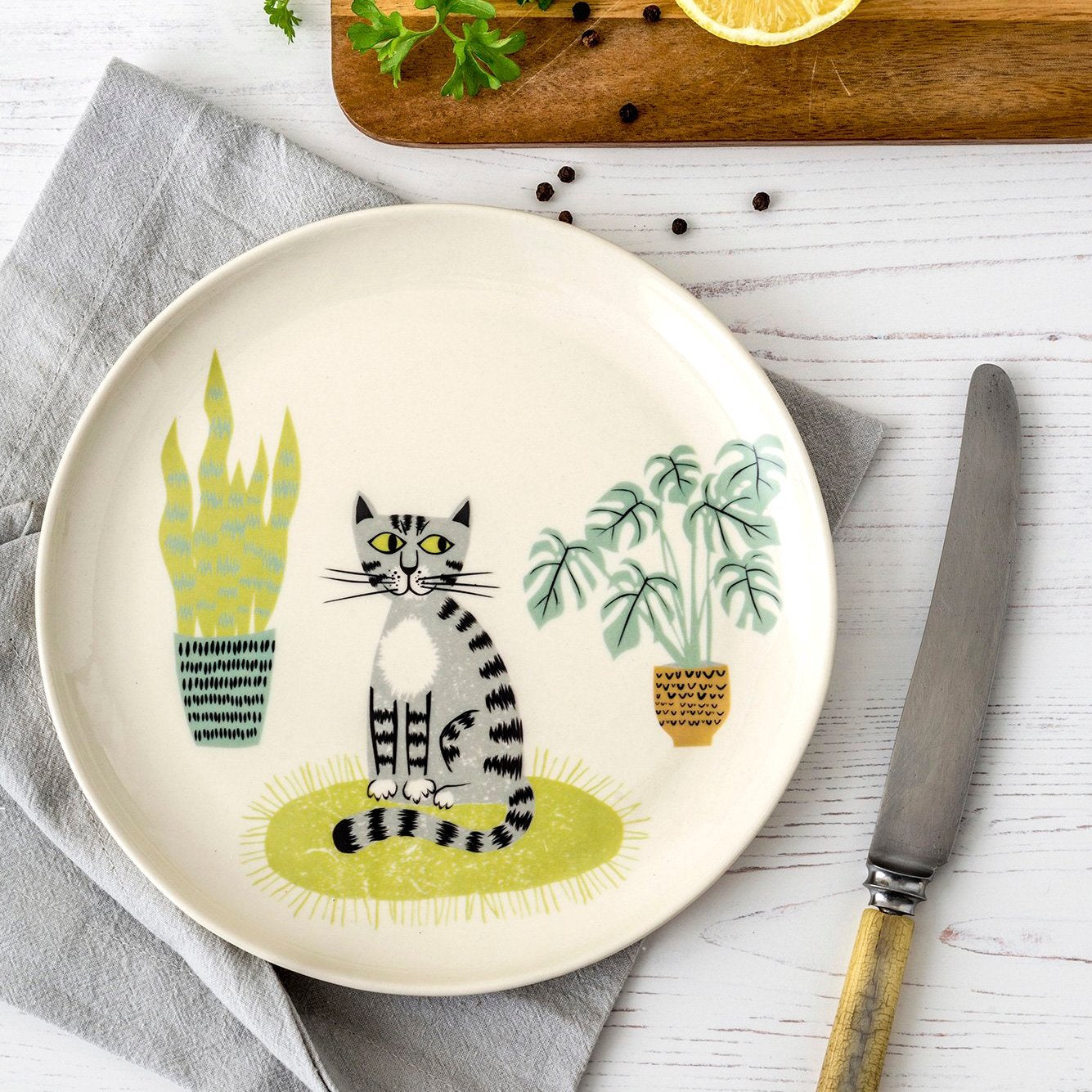 お皿 Hannah Turner ネコ Ginger Cat Side Plate