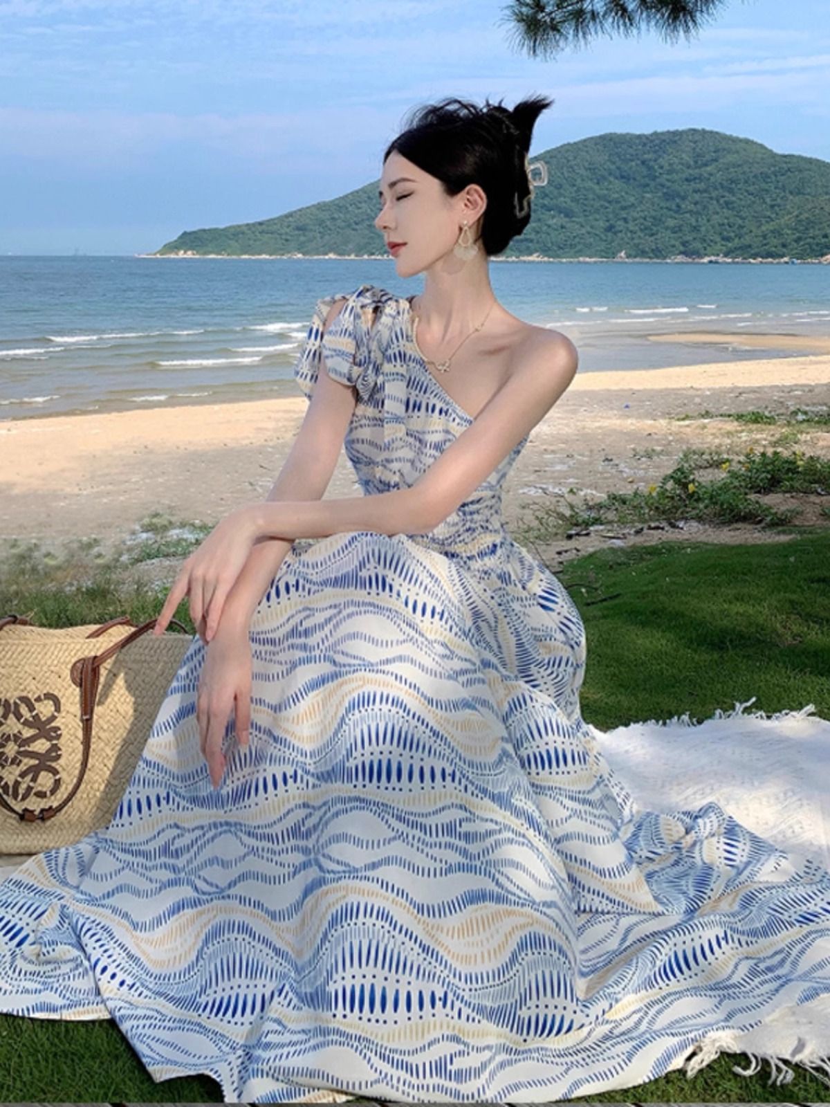 ワンピース ドレス ノースリーブ 春夏 旅行 袖なし 春 夏 リゾート ロング