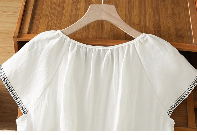 レディース トップス Tシャツ 半袖 無地 ゆったり コットン 綿 春夏 カジュアル きれいめ 通勤 体型カバー 春 夏 レース シンプル 刺繍 シャツ 個性的 レギュラー