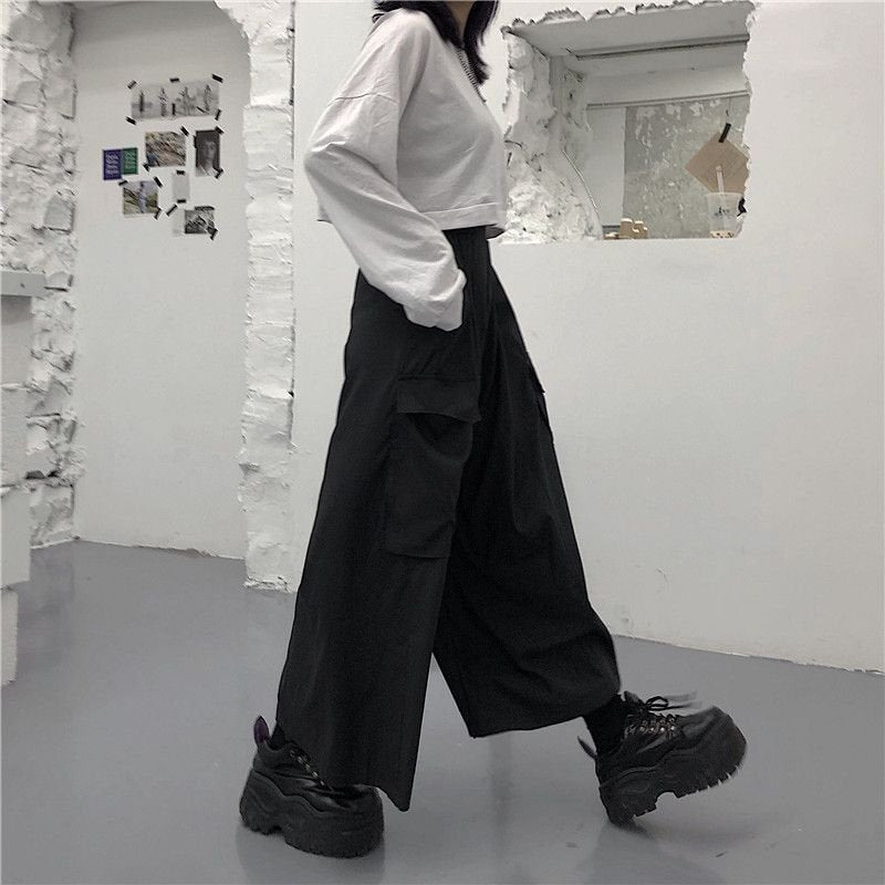 レディース パンツ スカート ゆったり ワイド デニム 春夏 きれいめ 通勤 大きいサイズ 春 夏 黒 ロング ワイドパンツ ポケット ハイウエスト タイ 都会的 ポリエステル