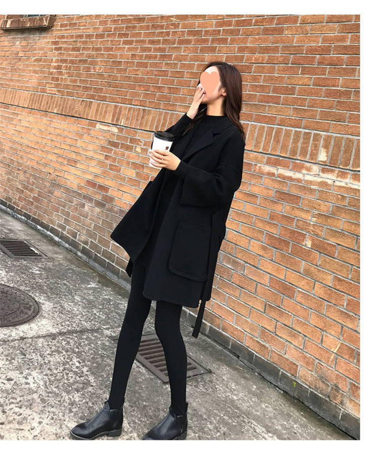 レディース コート 上着 羽織 前開き ロングコート ショート 長袖 ストレート Iライン ベルト ウエストマーク ポケット 2way 大人可愛い きれいめ シンプル 上品 おしゃれ こなれ感 個性的 エレガント 主役級 存在感 都会的 無地 秋 冬 ロングシーズン ママ 通勤 通学 デート お出かけ 旅行 女子会 韓国 オルチャン 暖かい 防寒 体型カバー 普段使い 着回し モテ トレンド 流行 インスタ映え S M L XL 2XL ゆったり ゆる 黒 ブラック