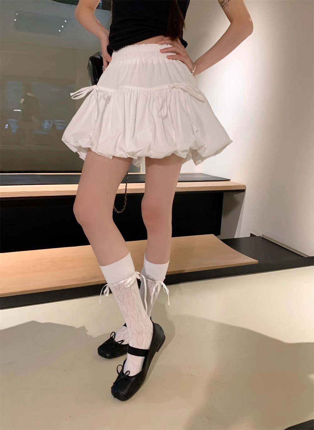 レディース スカート 無地 春夏 きれいめ ミニ 春 夏 タイト シンプル 上品 リボン 切り替えデザイン ハイウエスト タイトスカート フェミニン タイ ポリエステル