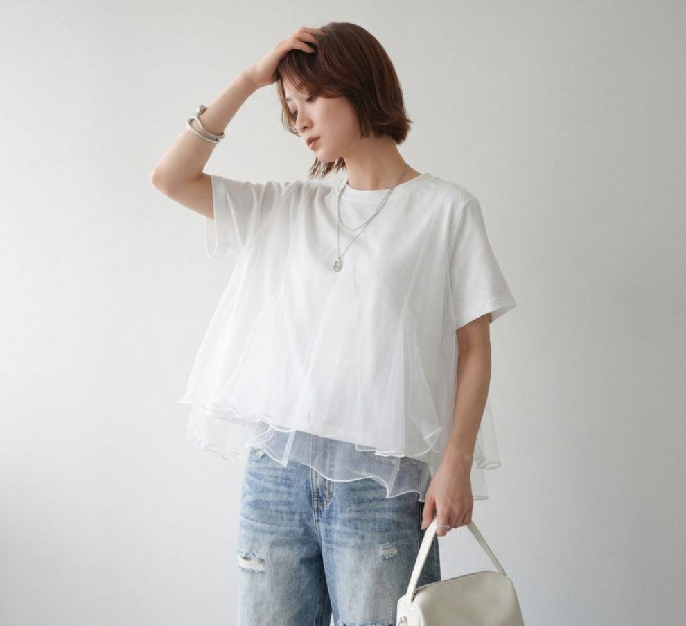 レディース トップス Tシャツ 半袖 無地 春夏 レトロ 通勤 春 重ね着 夏 シンプル シャツ 丸首