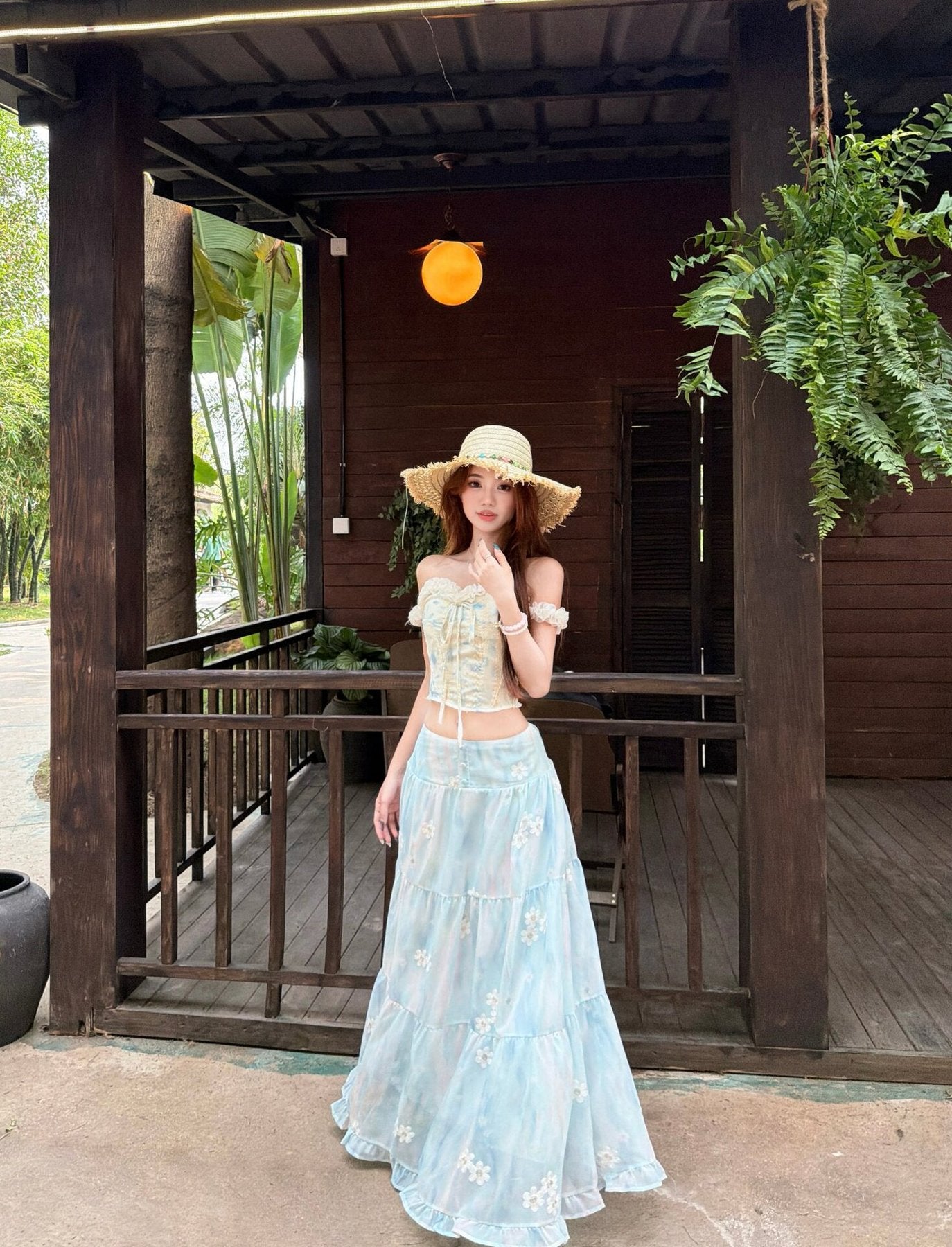 ワンピース ノースリーブ 花柄 春夏 きれいめ 袖なし 春 夏 リゾート ロング 上品 フレア セットアップ 切り替えデザイン ハイウエスト