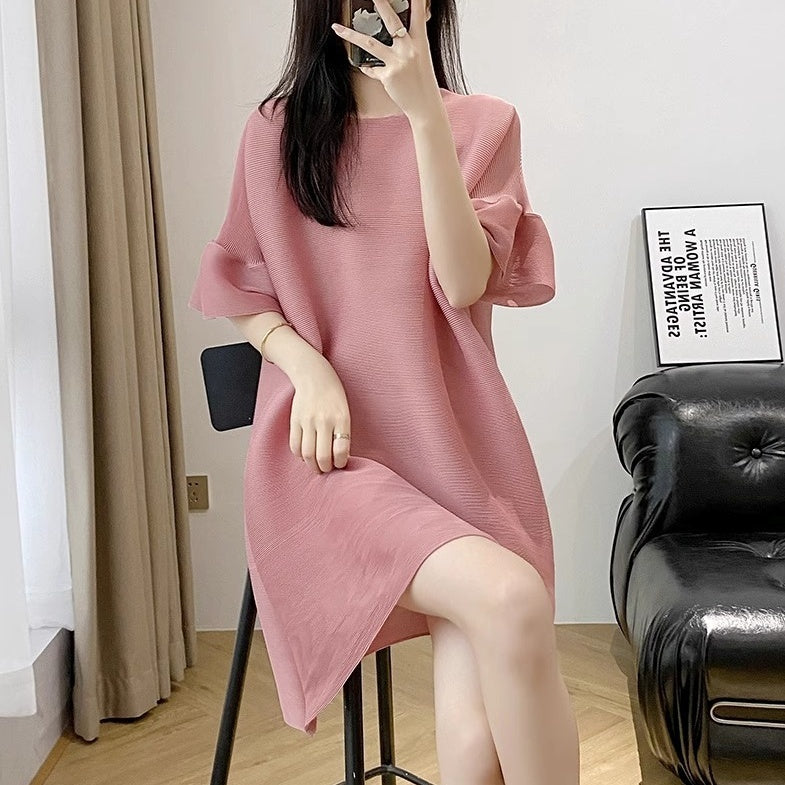 2way ワンピース ミニワンピース 5分袖 ラウンドネック チュニック かわいい 可愛い 大人可愛い きれいめ シンプル レトロ おしゃれ かっこいい カジュアル こなれ感 個性的 魅力的 主役級 存在感 抜け感 春 夏 ベーシック ナチュラル エレガント キュート フェミニン ガーリー 無地 女性用 レディース ママ OL 通勤 オフィス 学生 通学 デート お出かけ ランチ 旅行 休日 カフェ ショッピング コンパ 普段使い デイリー 着回し 重ね着 美脚 ワンサイズ トレンド モテ ゆったり