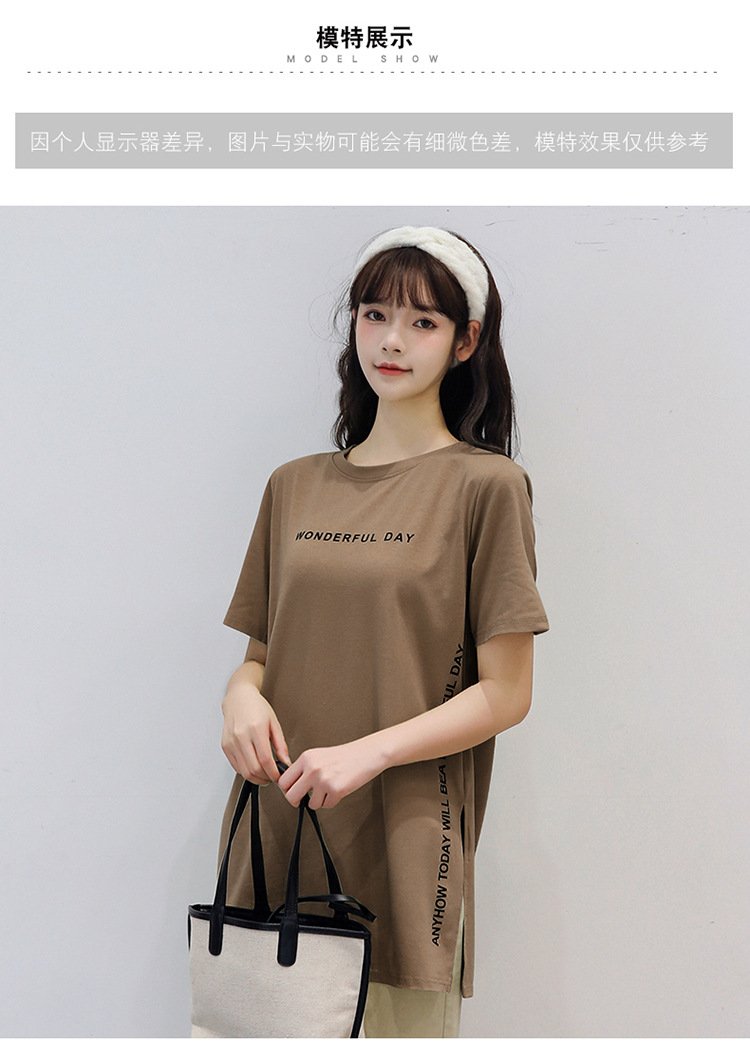 レディース Tシャツ 半袖 プリント ゆったり 春夏 カジュアル 春 夏 ラウンドネック シャツ ミディアム