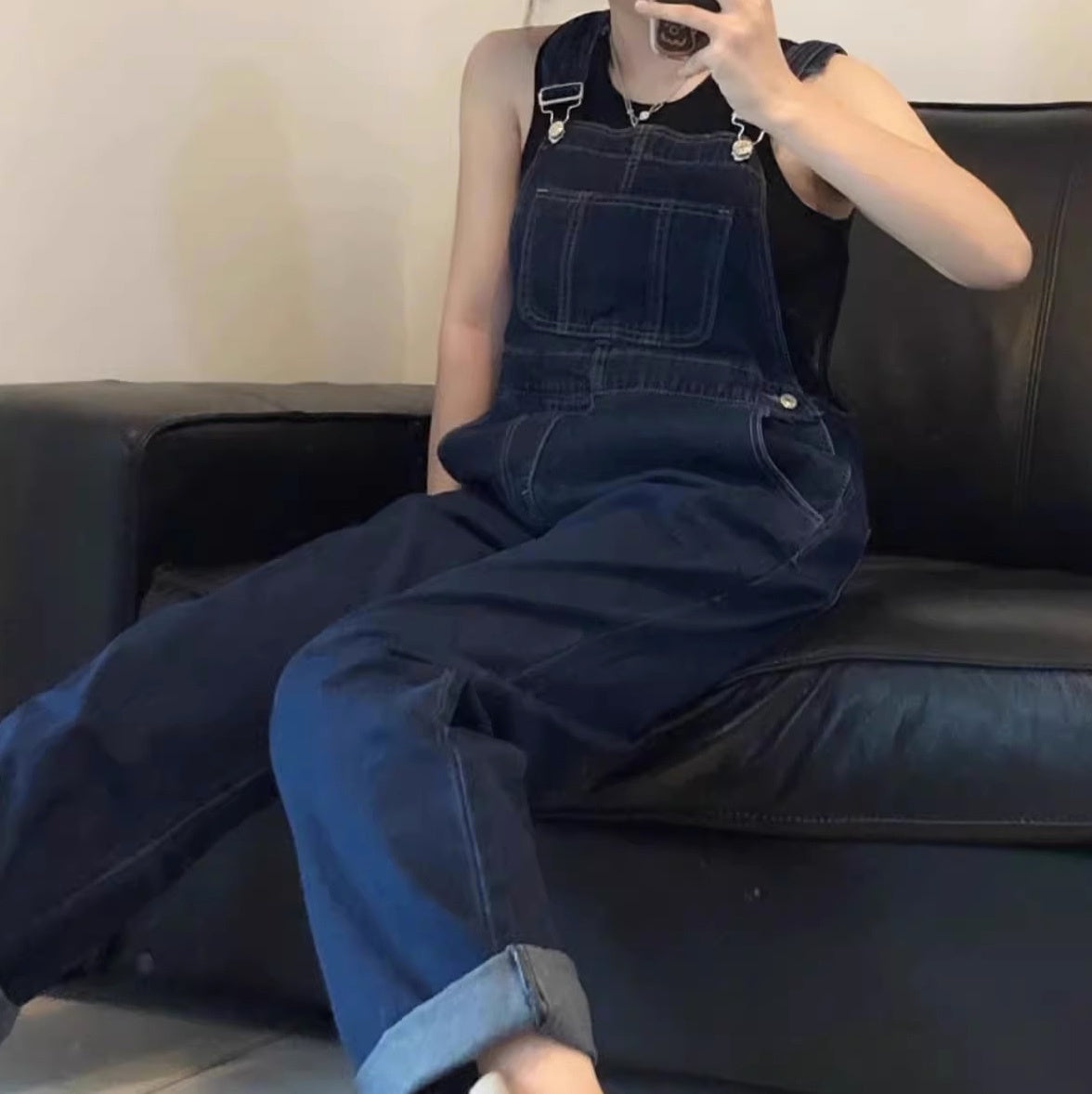 レディース パンツ サロペット オールインワン デニム ストレートパンツ ワイドパンツ デニムパンツ カバーオール 丈長 フルレングス 袖なし ノースリーブ スクエアネック ストレート ポケット ハイウエスト ブルーデニム かわいい 大人可愛い きれいめ シンプル カジュアル おしゃれ かっこいい レトロ ヴィンテージ 無地 オールシーズン 休日 重ね着 普段使い 着回し レイヤード 定番 S M L XL 2XL 3XL 4XL 5XL 小さいサイズ 大きいサイズ ビッグ ゆったり ゆる ブルー 青